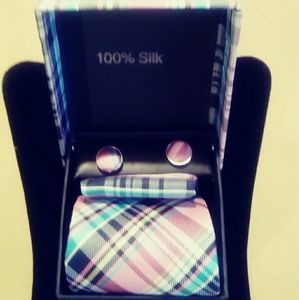 2/$20😀NEW MENS SILK TIE SET